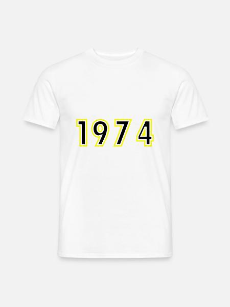 1974 Year Birthday - Men's T-Shirt - white