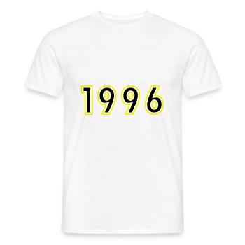 1996 Year Birthday - Men's T-Shirt - white - Front - AI Model Male 178 dark (178cm)
