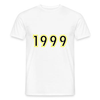 1999 Année Anniversaire - T-shirt homme - blanc - Devant - AI Model Male 178 dark (178cm)