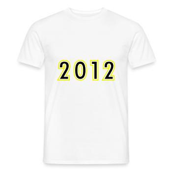 2012 Year Birthday - Men's T-Shirt - white - Front - AI Model Male 178 dark (178cm)