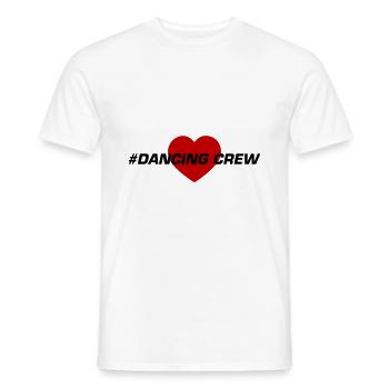 Cœur de l’équipe dansante - T-shirt homme - blanc - Devant - AI Model Male 178 dark (178cm)