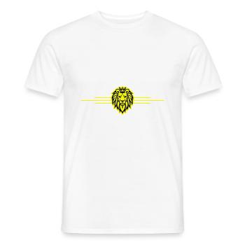 Löwe Symbol König Krone - Männer T-Shirt - Weiß - Vorne - AI Model Male 178 dark (178cm)