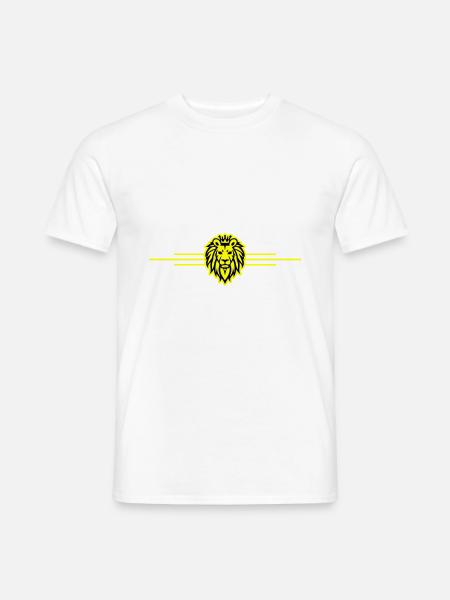 Lion Symbol King Crown - Men's T-Shirt - white