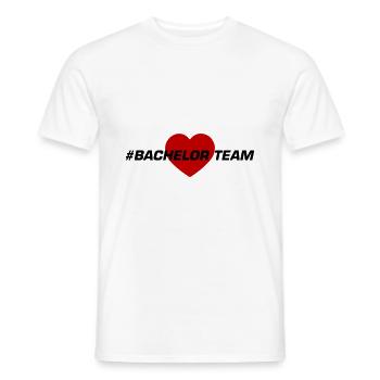 bachelor team herz - Männer T-Shirt - Weiß - Vorne - AI Model Male 178 dark (178cm)