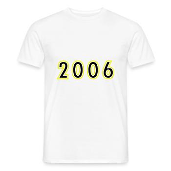 2006 Year Birthday - Men's T-Shirt - white - Front - AI Model Male 178 dark (178cm)