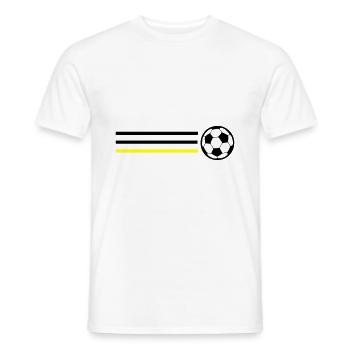 Fussball Symbol Deutschland - Männer T-Shirt - Weiß - Vorne - AI Model Male 178 dark (178cm)