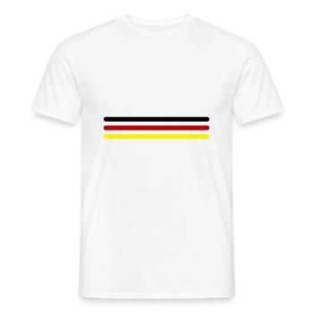L’équipe Germany Line Germany - T-shirt homme - blanc - Devant - AI Model Male 178 dark (178cm)