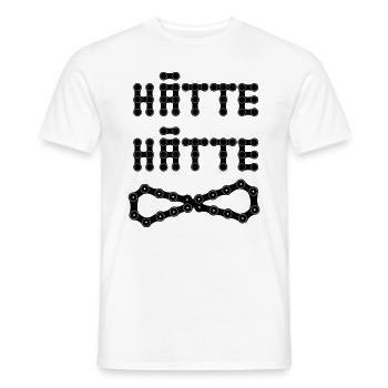 Hätte hätte Fahrrad Kette 11 - Männer T-Shirt - Weiß - Vorne - AI Model Male 178 dark (178cm)