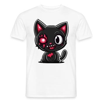 Katze Halloween Lustig Baby - Männer T-Shirt - Weiß - Vorne - AI Model Male 178 dark (178cm)