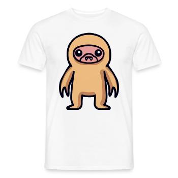 Faultier Halloween Tier - Männer T-Shirt - Weiß - Vorne - AI Model Male 178 dark (178cm)
