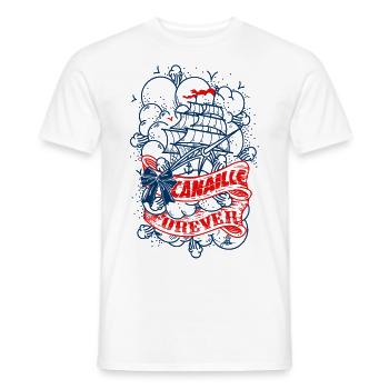 vieille canaille - T-shirt homme - blanc - Devant - AI Model Male 178 dark (178cm)
