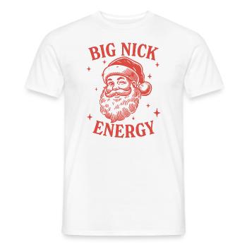 Énergie Big Nick - T-shirt homme - blanc - Devant - AI Model Male 178 dark (178cm)