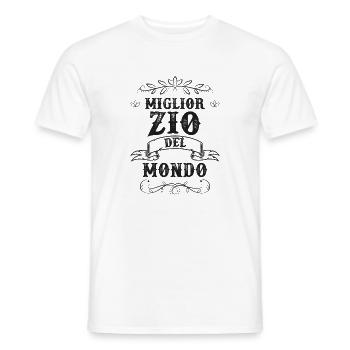 Meilleur oncle du monde neveu cadeau fête des pères - T-shirt homme - blanc - Devant - AI Model Male 178 dark (178cm)
