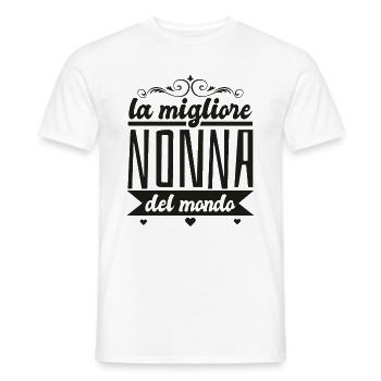 Nonna migliore del mondo Idee Regali compleanno - Männer T-Shirt - Weiß - Vorne - AI Model Male 178 dark (178cm)