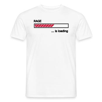 Rage is loading Ladebalken Loading Bar - Männer T-Shirt - Weiß - Vorne - AI Model Male 178 dark (178cm)