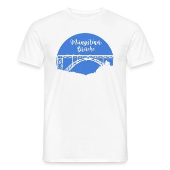 Müngstener Brücke,solingen,Brücke,blau - Männer T-Shirt - Weiß - Vorne - AI Model Male 178 dark (178cm)