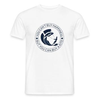 Kiteboard Kitesurfing Kiten Kitesurfer Gift - Men's T-Shirt - white - Front - AI Model Male 178 dark (178cm)