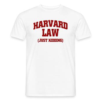 Law quote graphic - Men's T-Shirt - white - Front - AI Model Male 178 dark (178cm)