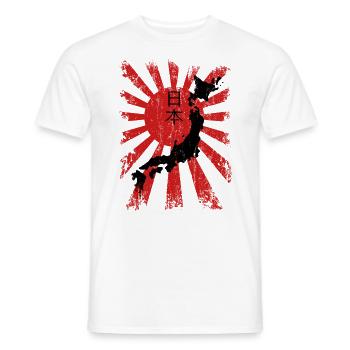 Japon - T-shirt homme - blanc - Devant - AI Model Male 178 dark (178cm)
