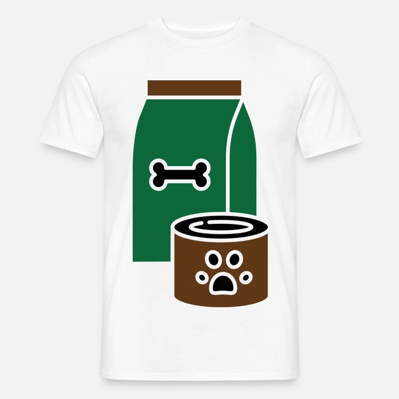 Hundefutter - Männer T-Shirt - Weiß