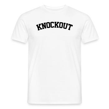 KNOCKOUT - T-shirt homme - blanc - Devant - AI Model Male 178 dark (178cm)