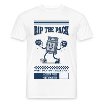 Déchire le paquet Collectez-les, gagnez une grosse carte à collectionner - T-shirt homme - blanc - Devant - AI Model Male 178 dark (178cm)