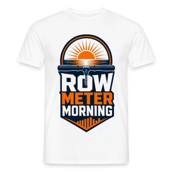 MÈTRE DE RANGS MATIN - T-shirt homme - blanc - Devant - AI Model Male 178 dark (178cm)