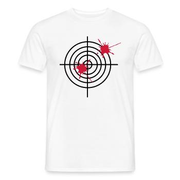 Zielscheibe - Männer T-Shirt - Weiß - Vorne - AI Model Male 178 dark (178cm)