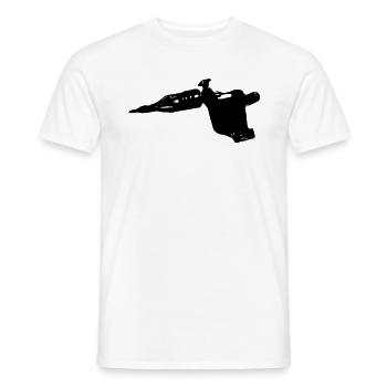 tattoomachine tattoo tatouage machine 1c - T-shirt homme - blanc - Devant - AI Model Male 178 dark (178cm)