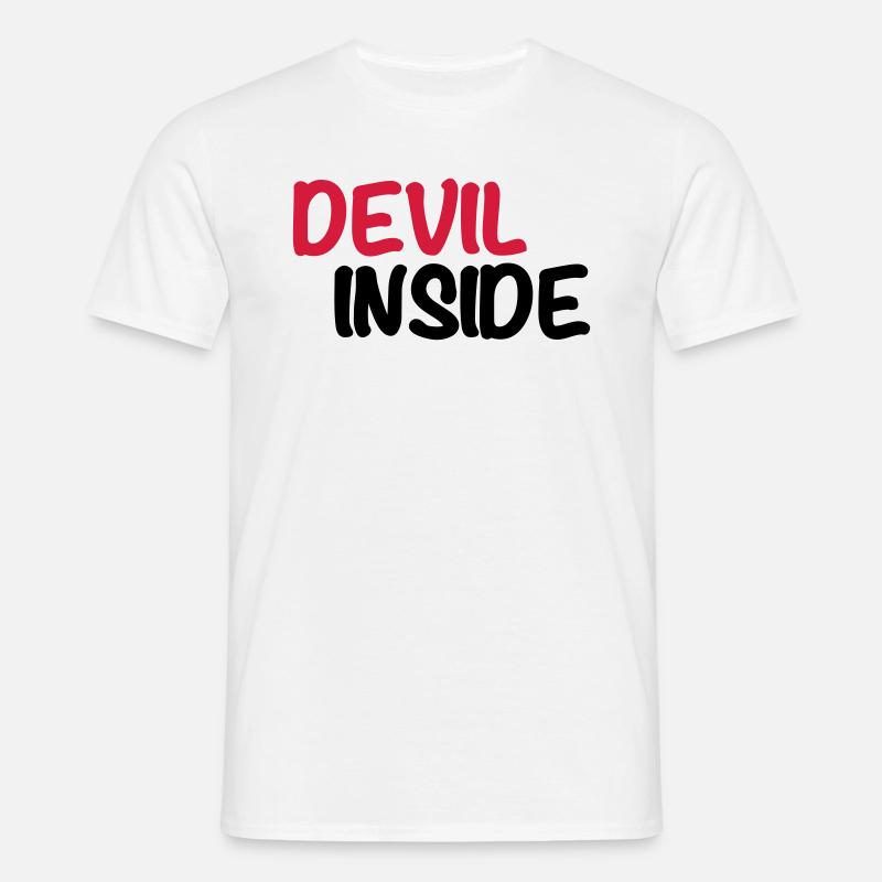 Devil inside - Men's T-Shirt - white