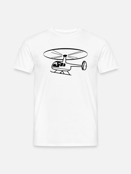 Hubschrauber Helikopter fliegen rotor - Männer T-Shirt - Weiß