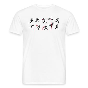Decathlon, Track and Field - Men's T-Shirt - white - Front - AI Model Male 178 dark (178cm)
