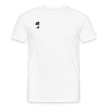 Elegante schwarze und weiße Rose - Männer T-Shirt - Weiß - Vorne - AI Model Male 178 dark (178cm)