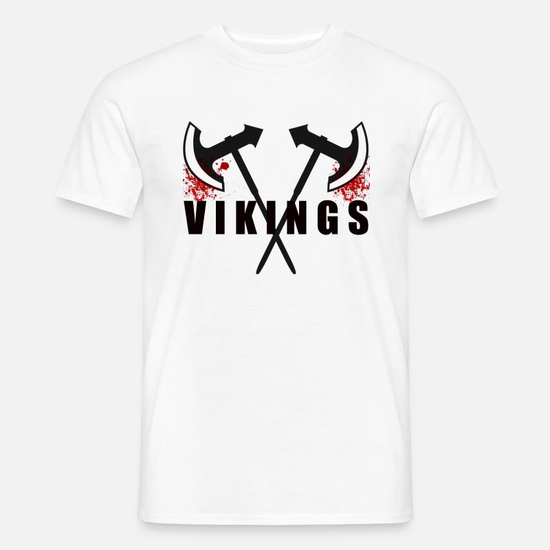 VIKINGS Serie Geschenk - Männer T-Shirt - Weiß