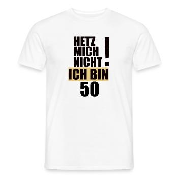 50th Birthday Gift - Men's T-Shirt - white - Front - AI Model Male 178 dark (178cm)