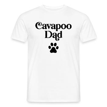 Cavapoo Dad - Men's T-Shirt - white - Front - AI Model Male 178 dark (178cm)
