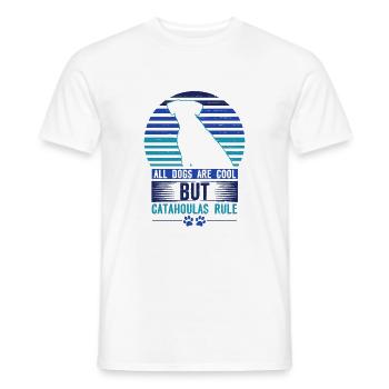 Catahoula Dog Lover Gifts All Dogs Cool - Men's T-Shirt - white - Front - AI Model Male 178 dark (178cm)
