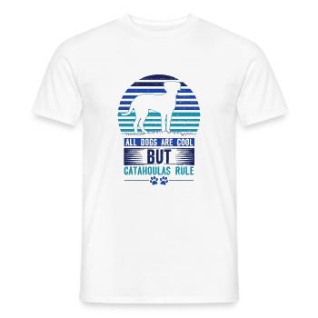 Catahoula Geschenk Alle Hunde Cool Catahoulas Regelhund - Männer T-Shirt - Weiß - Vorne - AI Model Male 178 dark (178cm)
