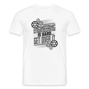 Engineering Gifts Engineering ist schwer darüber hinwegzukommen - Männer T-Shirt - Weiß - Vorne - AI Model Male 178 dark (178cm)