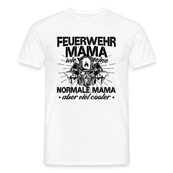 Feuerwehrfrau - Männer T-Shirt - Weiß - Vorne - AI Model Male 178 dark (178cm)