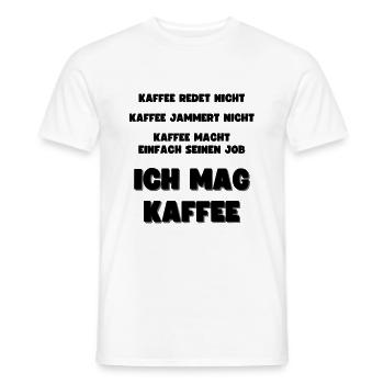 Ich Mag Kaffee Kaffeeliebhaber Kaffeekanne - Männer T-Shirt - Weiß - Vorne - AI Model Male 178 dark (178cm)