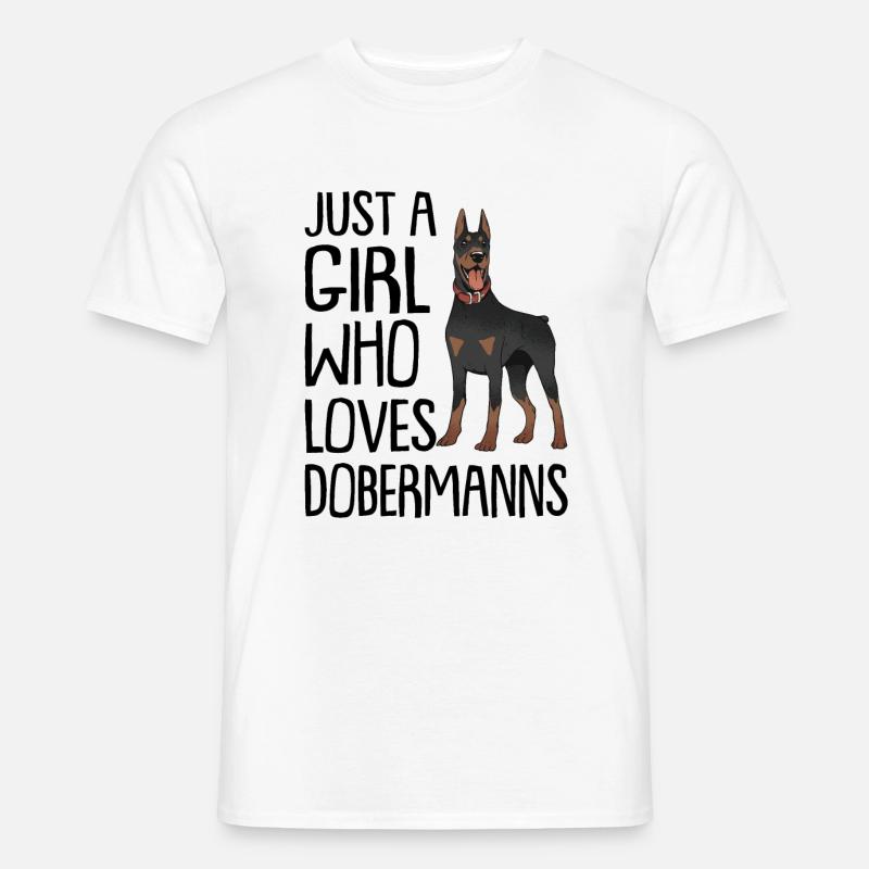 Dobermann - Männer T-Shirt - Weiß