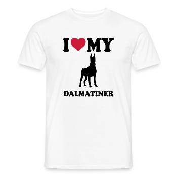 Dobermann - Männer T-Shirt - Weiß - Vorne - AI Model Male 178 dark (178cm)