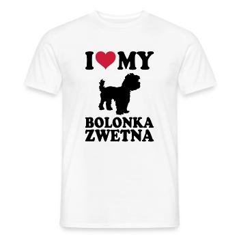 Bolonka Tsvetna - T-shirt homme - blanc - Devant - AI Model Male 178 dark (178cm)