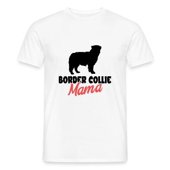 Border Collie - Men's T-Shirt - white - Front - AI Model Male 178 dark (178cm)