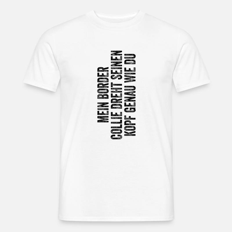 Border Collie - Männer T-Shirt - Weiß