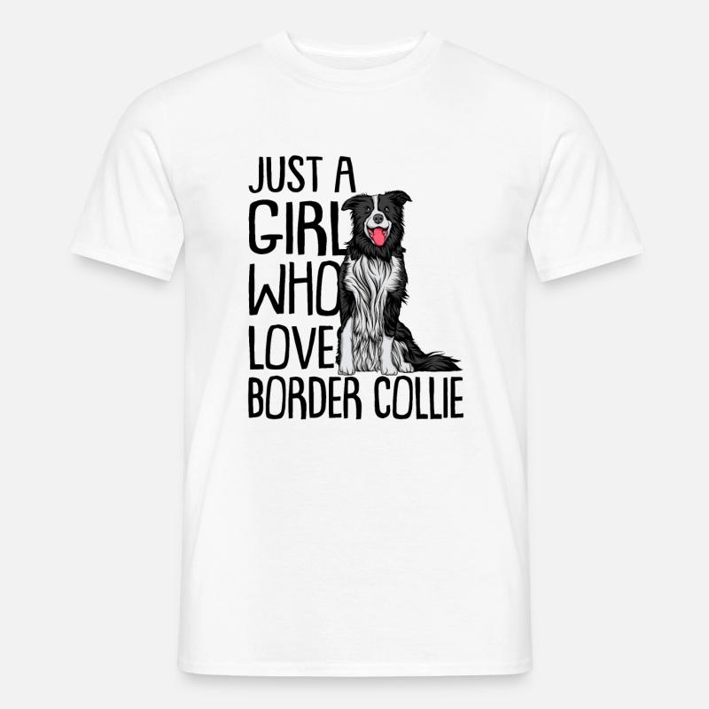 Border Collie - Männer T-Shirt - Weiß
