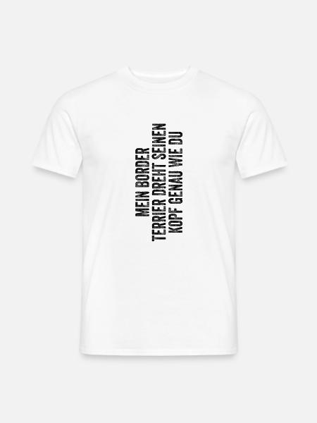 Border Terrier - Männer T-Shirt - Weiß