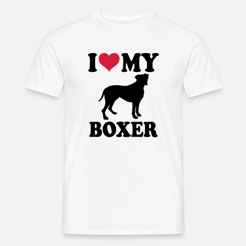 Deutscher Boxer - Männer T-Shirt - Weiß