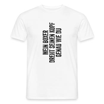 Deutscher Boxer - Männer T-Shirt - Weiß - Vorne - AI Model Male 178 dark (178cm)